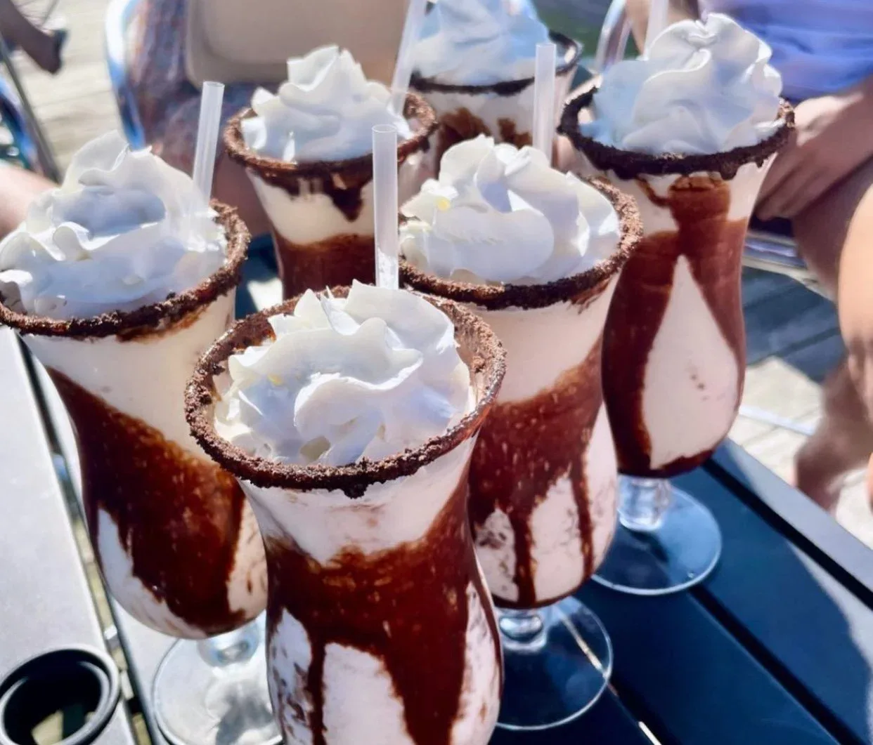 The famous TKO Mudslide cocktails